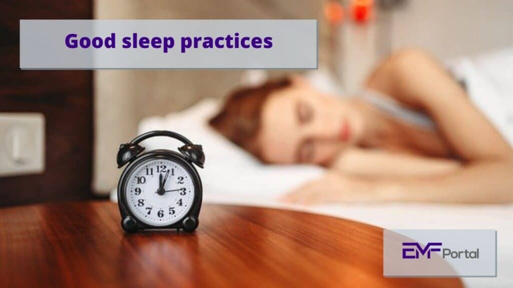 Establishing good sleep practices